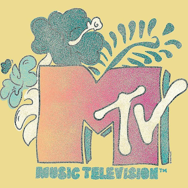 Mtv 80s Mtv Tropical Logotyp Musik TV Vuxen Kortärmade T-shirts Grafiska T-shirts L