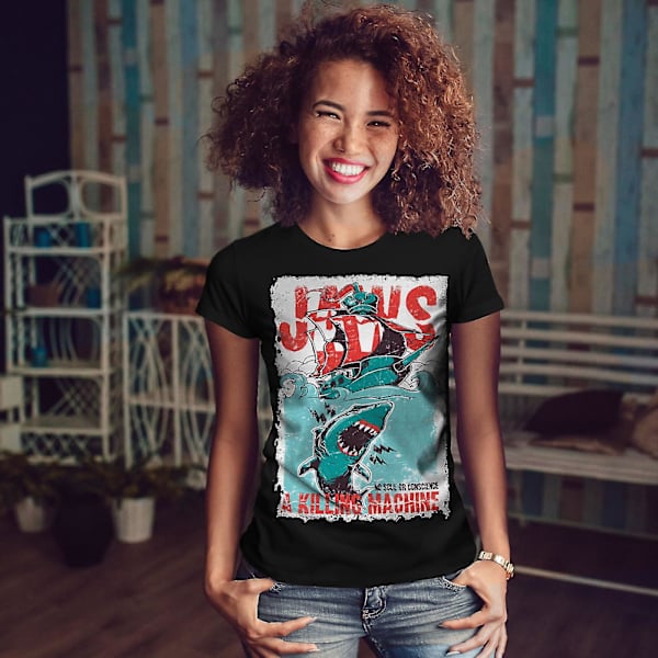 Jaws Killing Machine T-shirt för kvinnor M