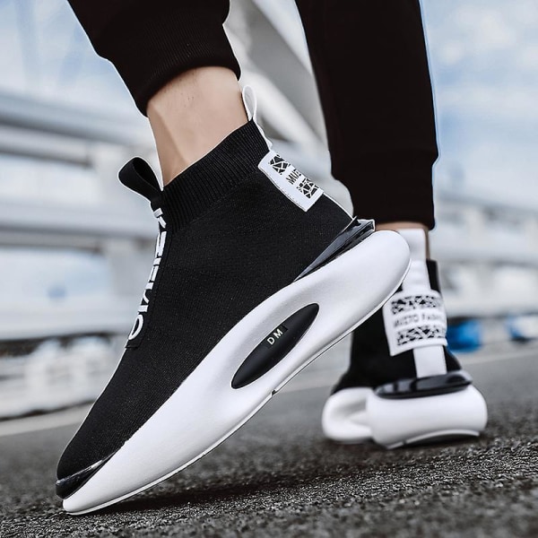 Herr Dam Sneakers Andas löparskor Mode Sportskor Yjh19 BlackWhite 40