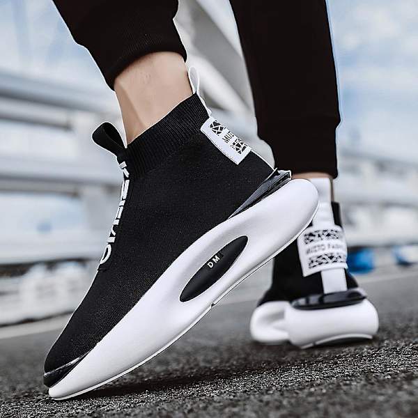 Herr Dam Sneakers Andas löparskor Mode Sportskor Yjh19 BlackWhite 41