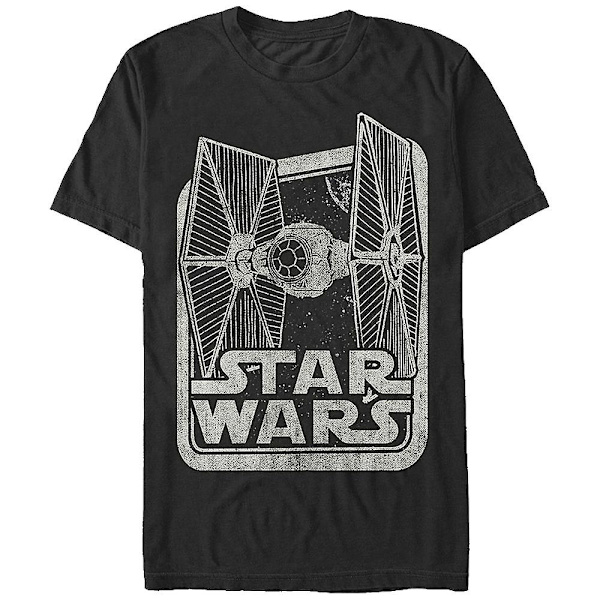 Svart och vit TIE Fighter Star Wars T-shirt M