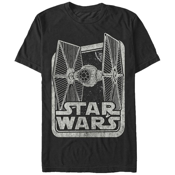 Svart och vit TIE Fighter Star Wars T-shirt XXXL