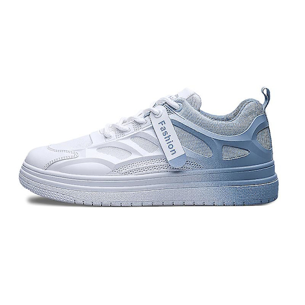 Casual för män Halkfria platta skor som andas Frq623 LightBlue 41