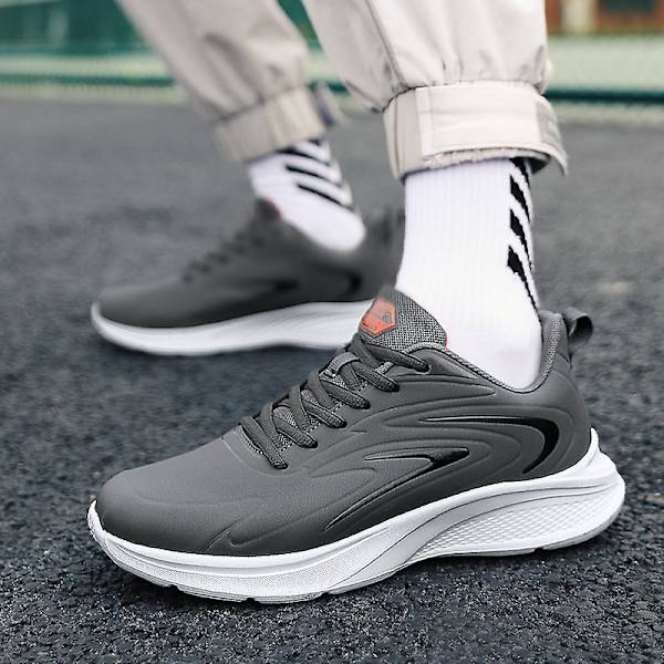 Löparskor för herr Microfiber Läder Casual Fr8006 Gray 41