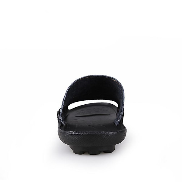 Herrtofflor Halkfria sandaler Mode strandskor för kvinnor q7 Black 41