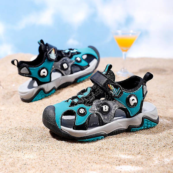 Barns strandtofflor Modesandaler Utomhus Halkfria inomhusskor 2C869 Blue 30