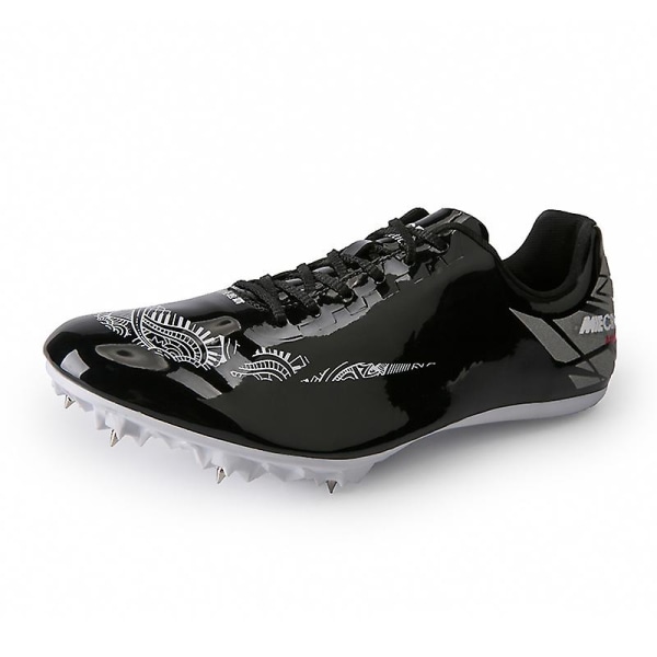 Friidrottsskor för män Spikes Track Race Hoppande Sneakers Professionell löpning Nail Spikes Skor M9018 Black 42