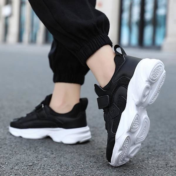 Barn Sneakers Pojkar Basketskor Halkfria Sportskor för barn 3Bt2023 BlackWhite 34