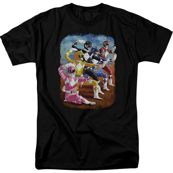 Måla Mighty Morphin Power Rangers T-shirt S