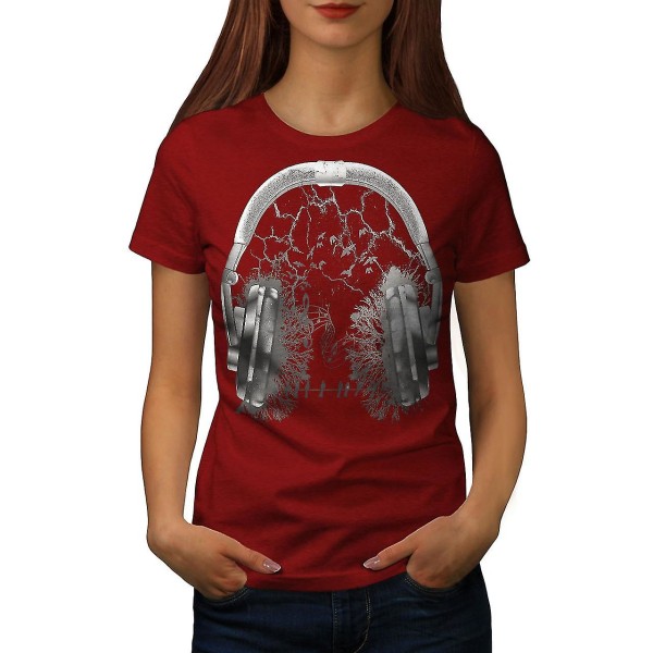 Hörlurar Skog T-shirt för kvinnor L