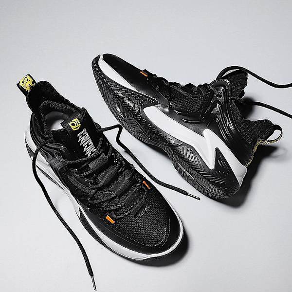 Basketskor för män Mode Halkfria sneakers Andas sportskor 2Lq8 Black 44