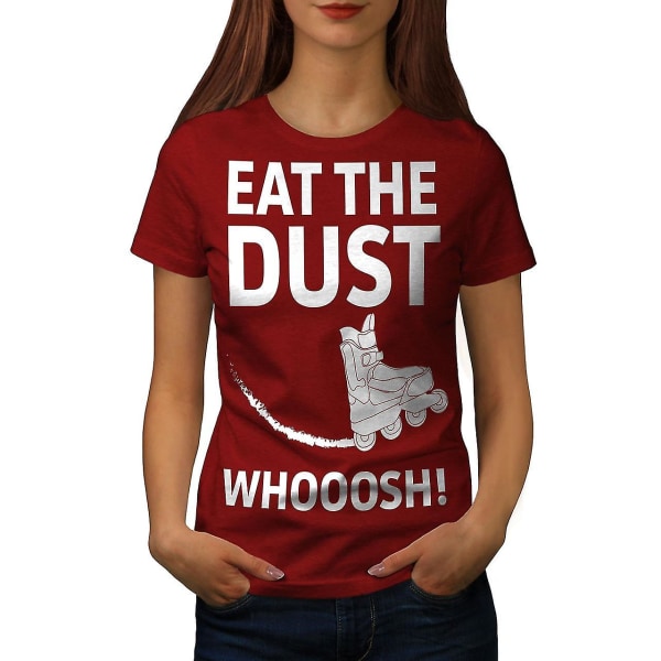 Eat The Dust Skate T-shirt för kvinnor 3XL