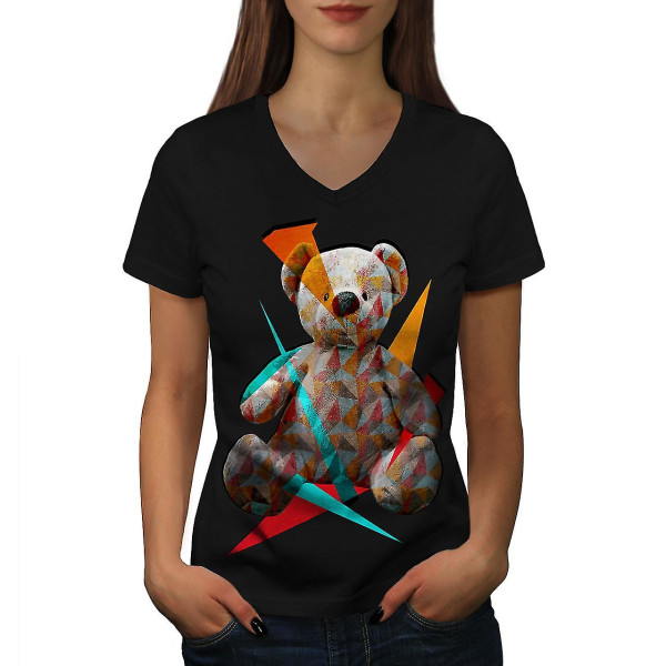 Teddy Bear Toy Söt T-shirt för kvinnor L