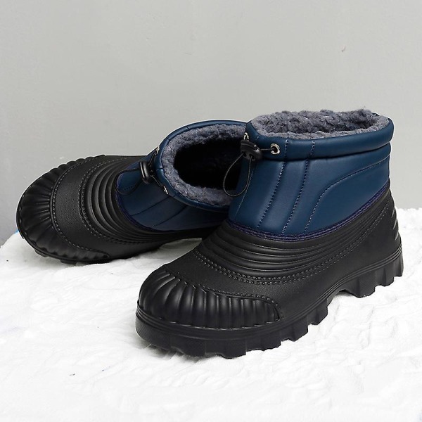 Snöstövlar herr Vinterkängor Stövlar damstövlar Varm päls Anti-halk 2L2117 DarkBlue 40
