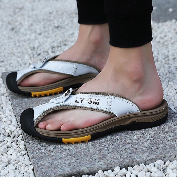 Herrtofflor Kohud Flip-Flop sandaler 1F7223 White 45