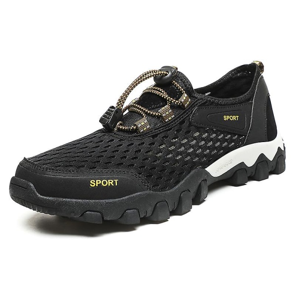 Herrskor Mode Sneakers Löparskor Utomhus vada Skor Fr112 Black 44