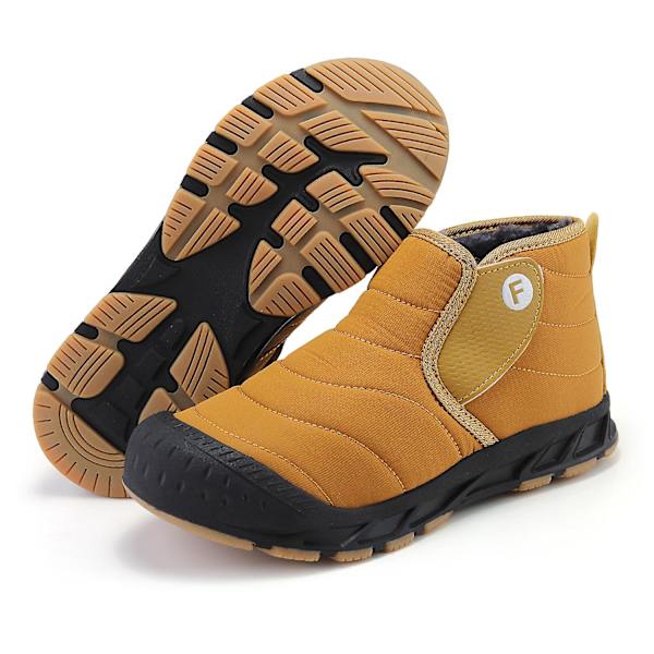 Vintersnöskor för herr Vattentåliga skor Anti-halk Casual Lätt vandringskänga 2012 Yellow 44