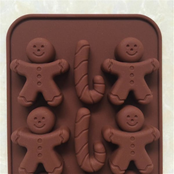(2st)Christmas Cane-Snowman Form Form 12 Hål