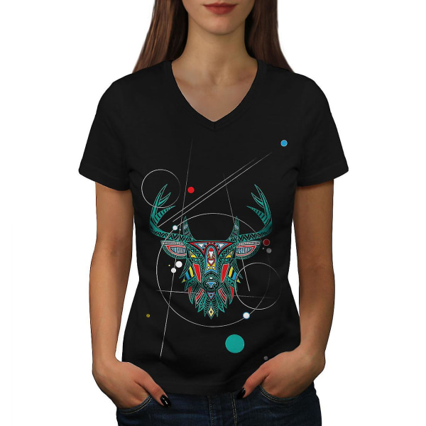 Snygg Deer Beast T-shirt för kvinnor 3XL