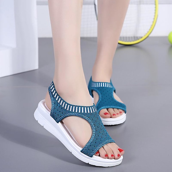 Damsandaler Casual Andas strandskor 808 Blue 41