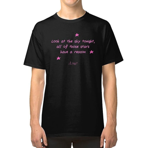 Lil Peep Star Shopping Lyrics Rosa - Lil Peep Merch T-shirt L