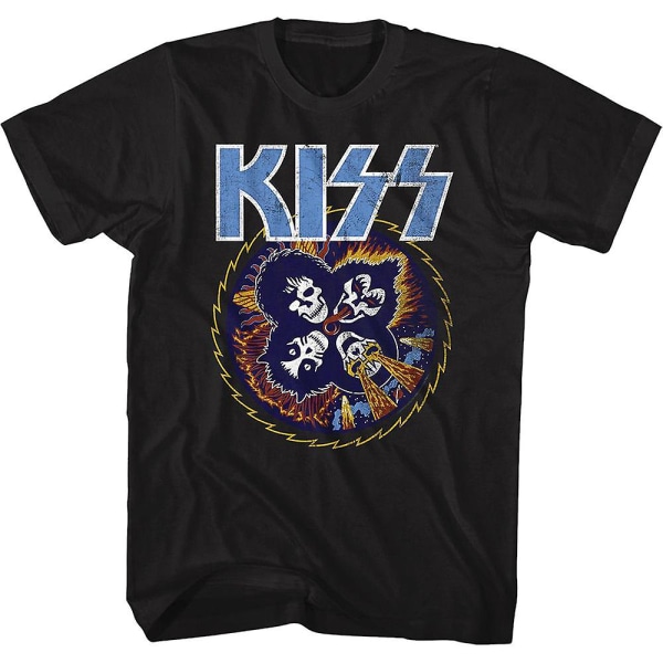 Rock and Roll Over Skulls KISS T-shirt S