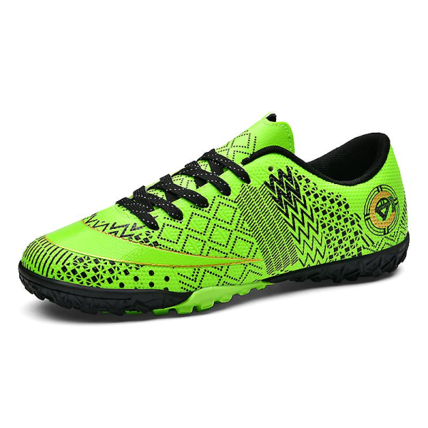 Fotbollsskor för herr, halkfria fotbollsskor, Gräs Fotbollssneakers Yj757 Green2 43