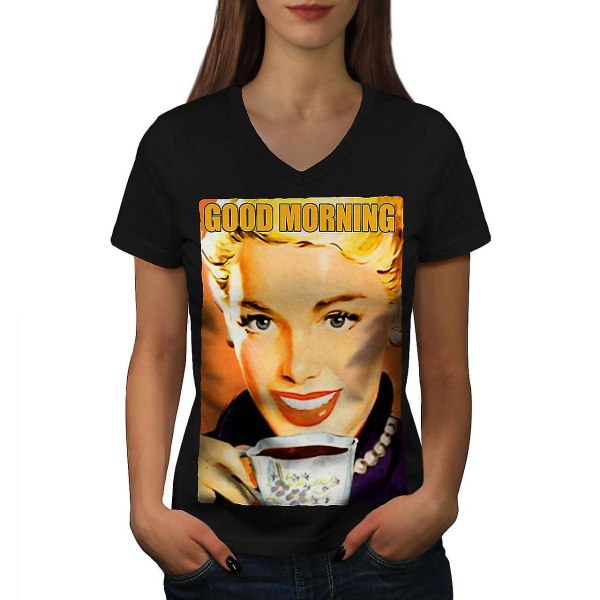 God morgon kaffe T-shirt för kvinnor 3XL