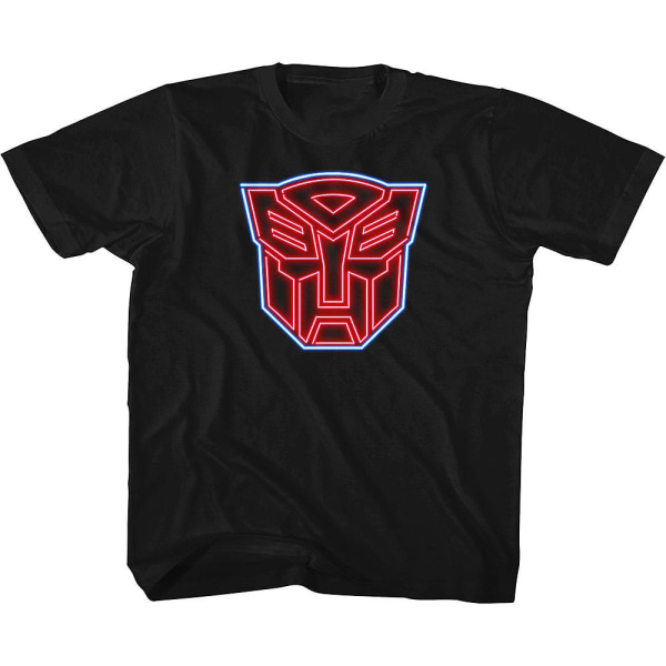 Youth Neon Autobots Logo Transformers Shirt M