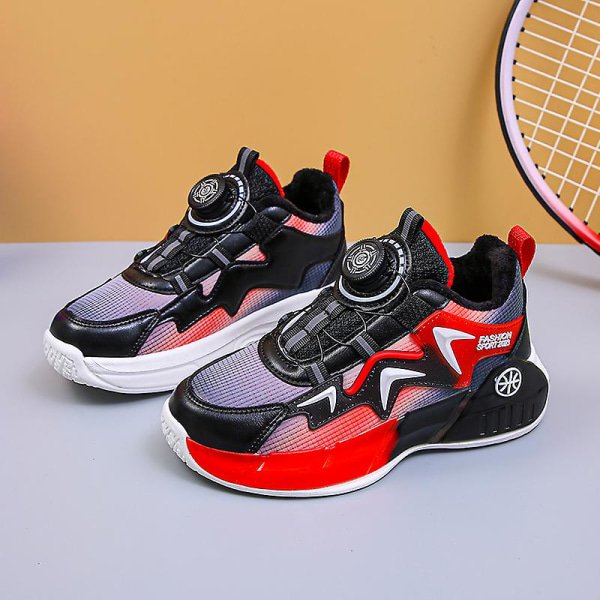 Barn Pojkar Flickor Sneakers Löparskor som andas Mode Sportskor 2Kl836 Red 33