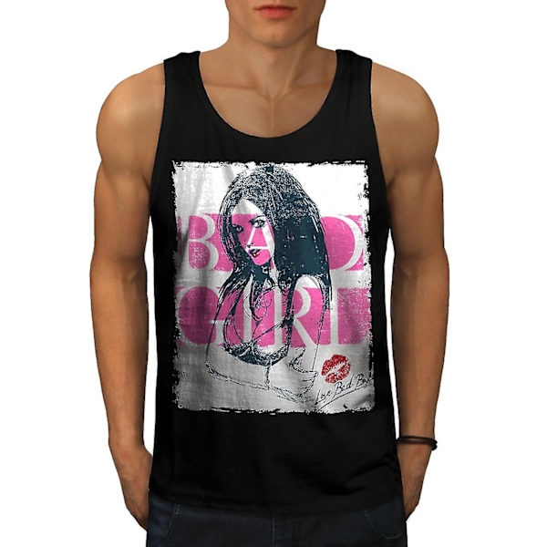 Kiss Girl Hot Naken Sexiga Män Blacktank Top M