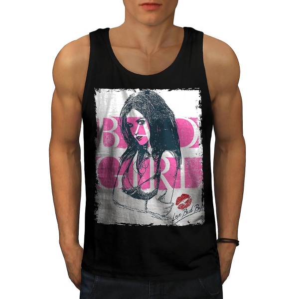 Kiss Girl Hot Naken Sexiga Män Blacktank Top XXL