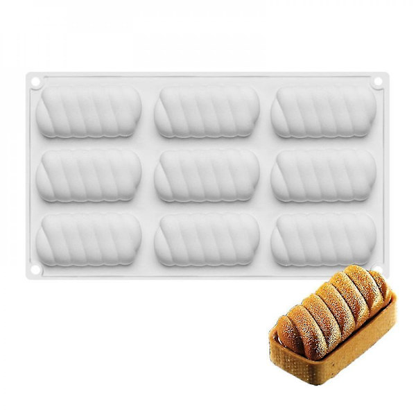 9 Hål Twisted Tart Cake Form Form