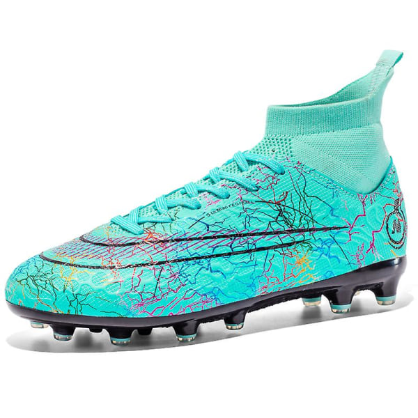 Fotbollsskor för män Halkfria fotbollsskor för herr Fotbollsskor Gräs Fotbollssneakers Yj068A Blue 36