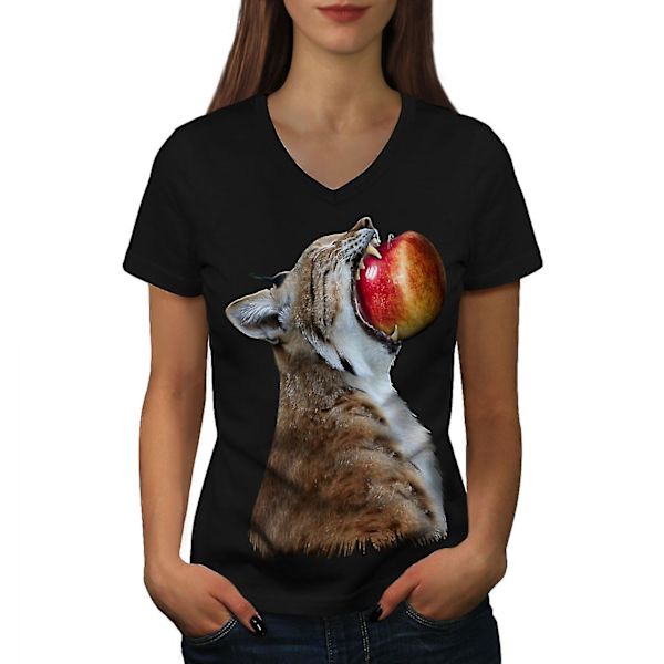 Big Cat Apple Cool T-shirt för kvinnor M