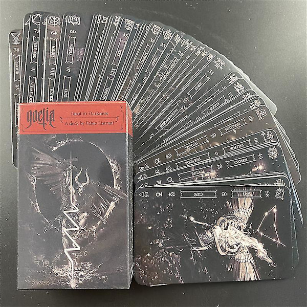 Tarot In Darkness Cards A New Deck Av Fabio Listrani Bordsbrädspel Goelia Oracle Med Pdf Guidebok50st Ts157