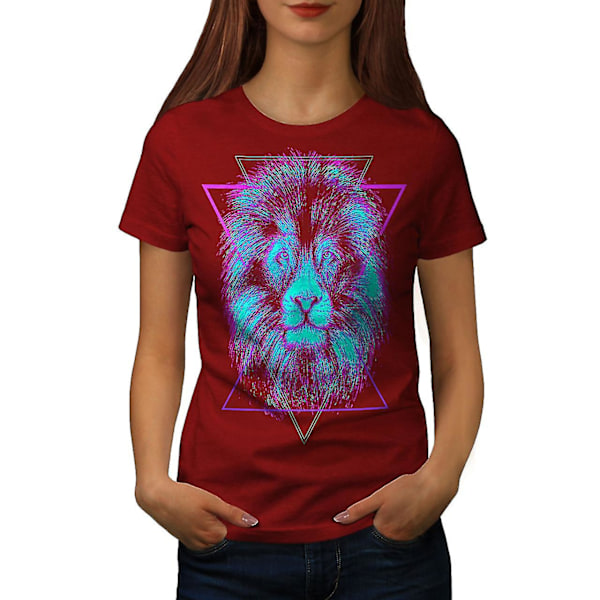 Wild Lion Animal Women Redt-shirt XL