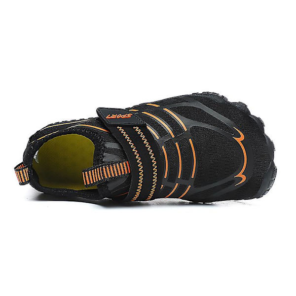 Vattenskor för barn River Walking Shoes Quick Dry River Sea Aqua Sneakers Strandskor 23 Black 34