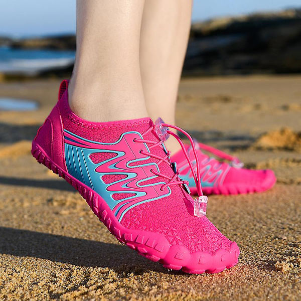 Vattenskor för män Quick Dry River Sea Aqua Sneakers River Walking Shoes Beach Shoes 22 Red 38