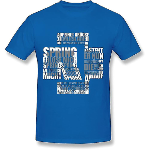 Teatime T-shirt herr Rammstein Logo Royalblue M