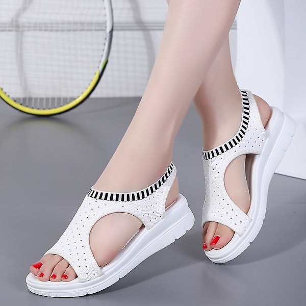 Damsandaler Casual Andas strandskor 808 White 38