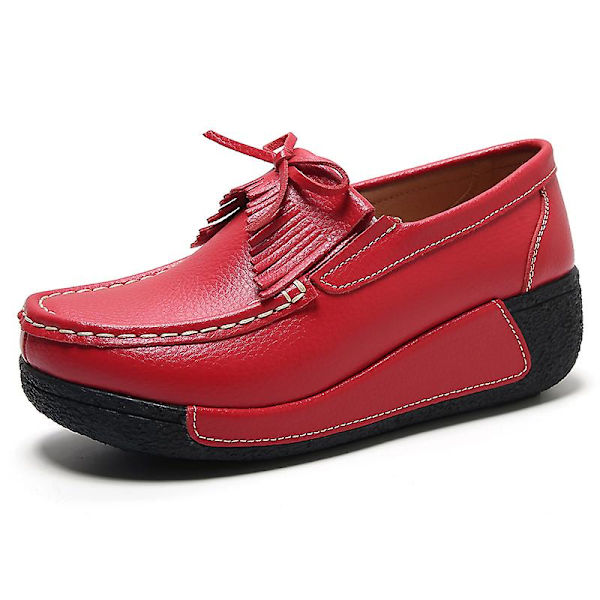 Damer Casual Mode Skor Loafer Skor Mamma Skor 3Au18798 Red 41