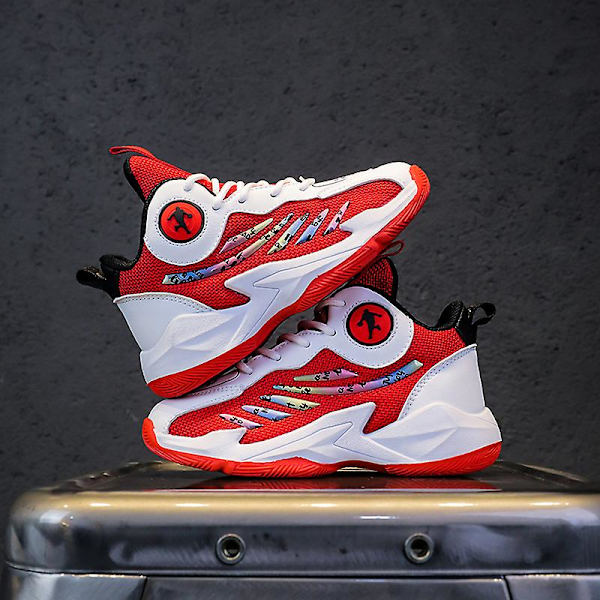 Barn Pojkar Flickor Sneakers Andas löparskor Mode Sportskor 3As800 Red 34