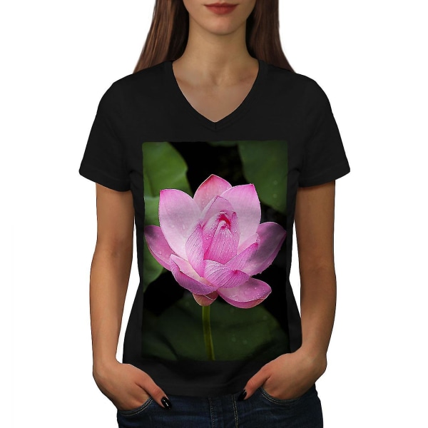 Lotus Flower Photo Women T-shirt S