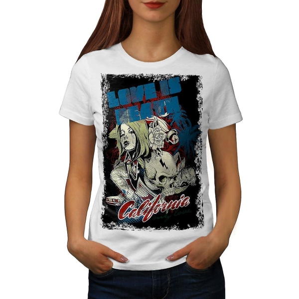 Love Is Death T-shirt för kvinnor XXL