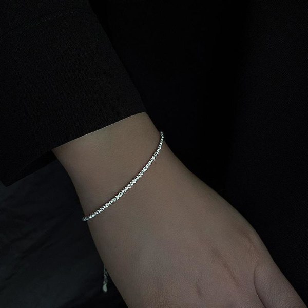 316L rostfritt stål glittrande Gypsophila justerbart armband & armband för kvinnor Fine Fashion Jeweler