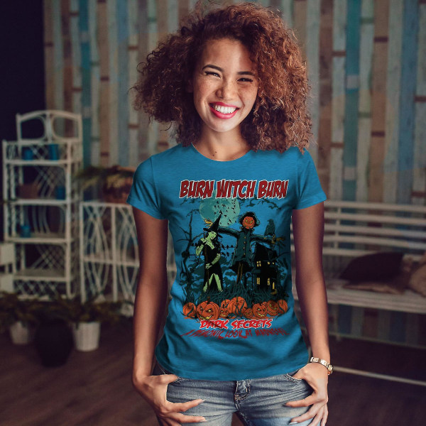 Bränn häxa Sexig Kvinnor Royal Bluet-shirt 3XL