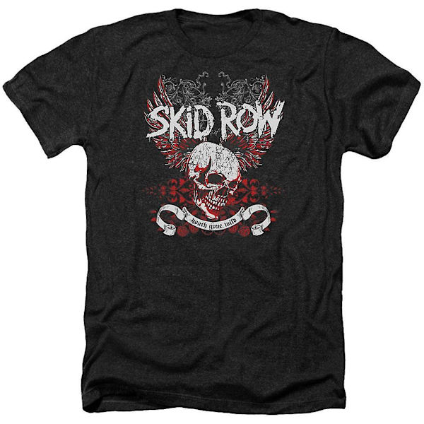 Skid Row Winged Skull T-shirt M