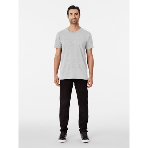 Söt och leende trädgårdsmästarflicka med kaktus och små växter kawaii Premium T-shirt Heather Grey S_Back