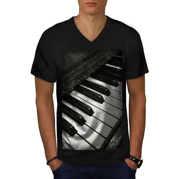 Vintage gammal piano herr T-shirt M